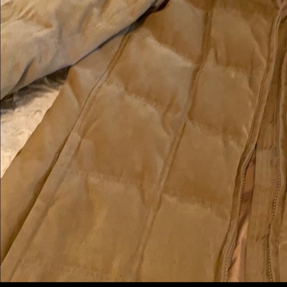 LL Bean goose fown puffer trench coat M - Picture 3 of 3